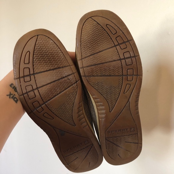 🔴 Sperry Women’s Boat Shoe Tan Leather - Picture 3 of 4